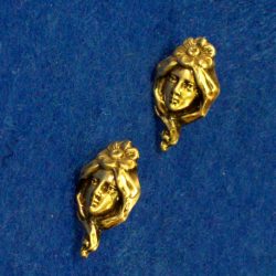 Small Nouveau Lady Post Earrings