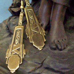 Classic Art Deco Dangle Earrings