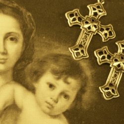 Vintage Style Cross Earrings