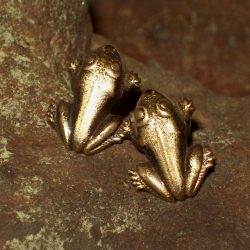 Small Frog Post Earrings