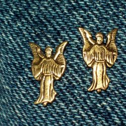 Small Angel Post Earrings