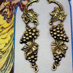 Long Victorian Grapevine Post Earrings
