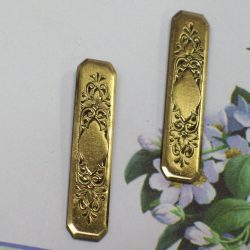 Vintage Engraved Post Earrings