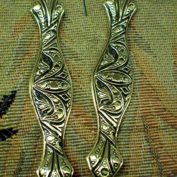 Long Curved Victorian Style Earrings