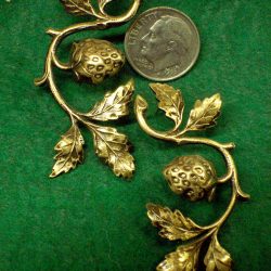 Long Strawberry Post Earrings