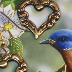 Small Frame Heart Earrings