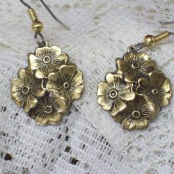 Four Flower Dangle Earrings