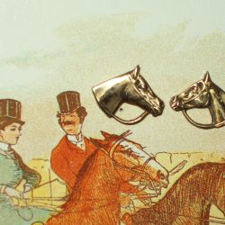 Horse Head Post Earrings