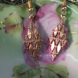 Diamond in Diamond Dangle Earrings