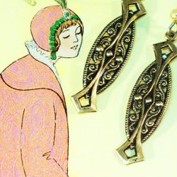 Filigree Drop Earrings Victorian