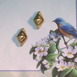 Diamond Shape Post Earrings