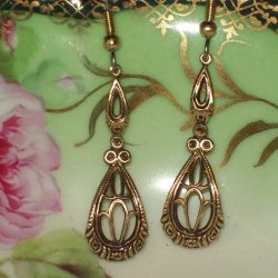 Domed Victorian Drop Earrings