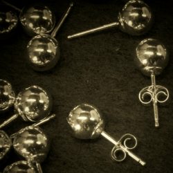 6mm Sterling Silver Ball Stud Earrings